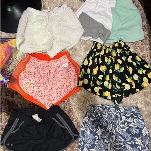 American Eagle Outfitters Kids Shorts Collection - Black, White, Orange, Green